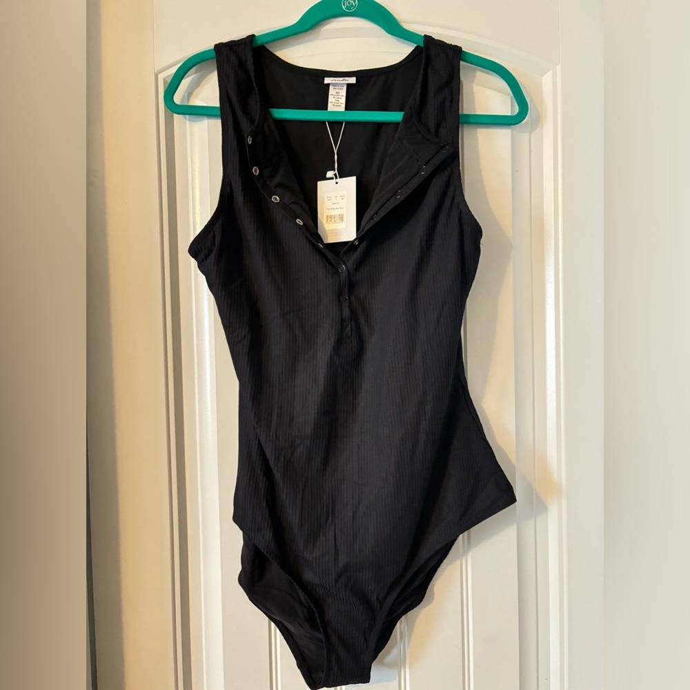 NWT Andie swim the Malibu ribbed black one piece
